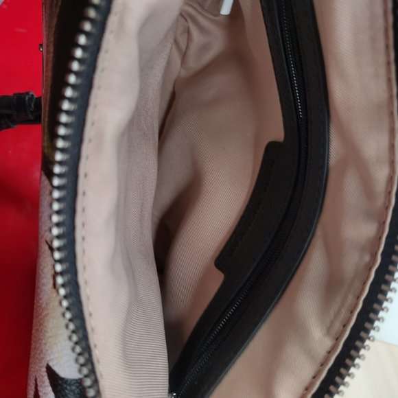 Dana Buchman Floral Purse Cross Body Adjustable Shoulder Strap Black Small - Picture 7 of 15